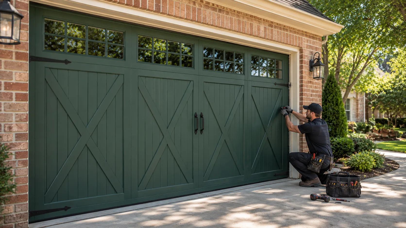Garage door guides for Northbrook homeowners