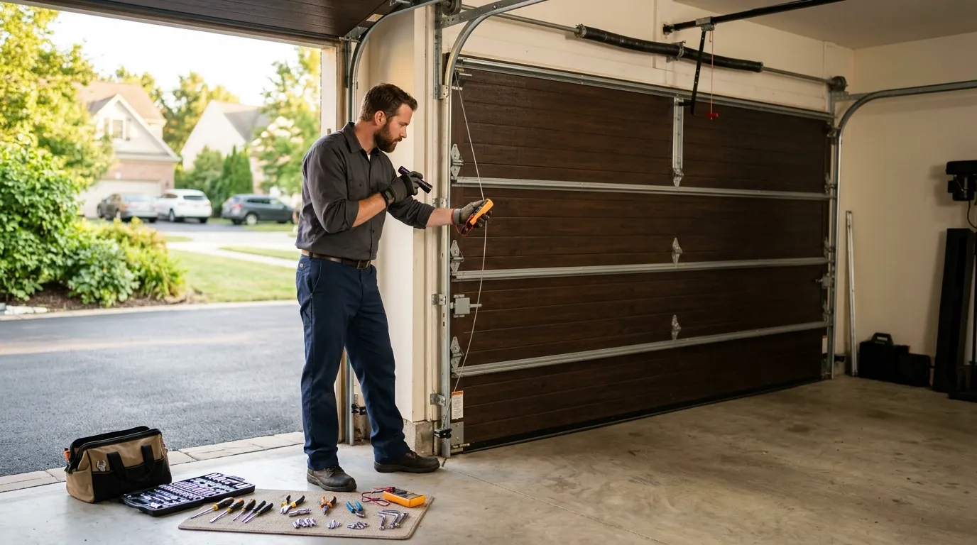 Repaired & tested - Northbrook garage door service