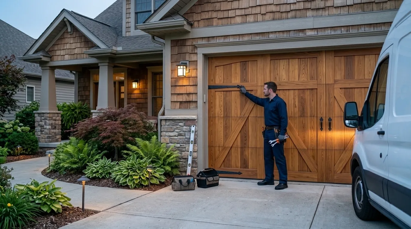 Carriage style garage door